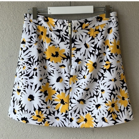 Michael Kors Floral A-Line Skirt - Yellow and Black - Picture 2 of 3
